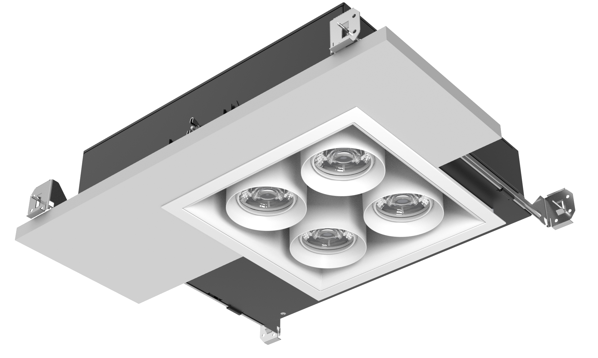 3" Light Module, 4 Square Multiples Lighting